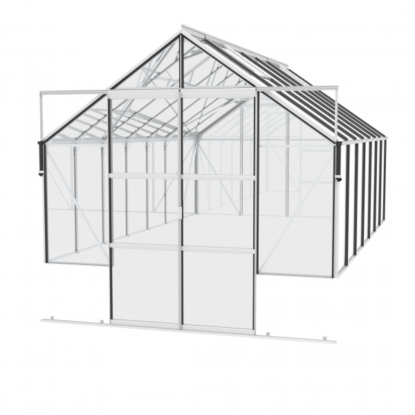 Vitavia Gewächshaus Cassandra 11500 BxT 257x448cm ESG Alu eloxiert, ohne Sockel